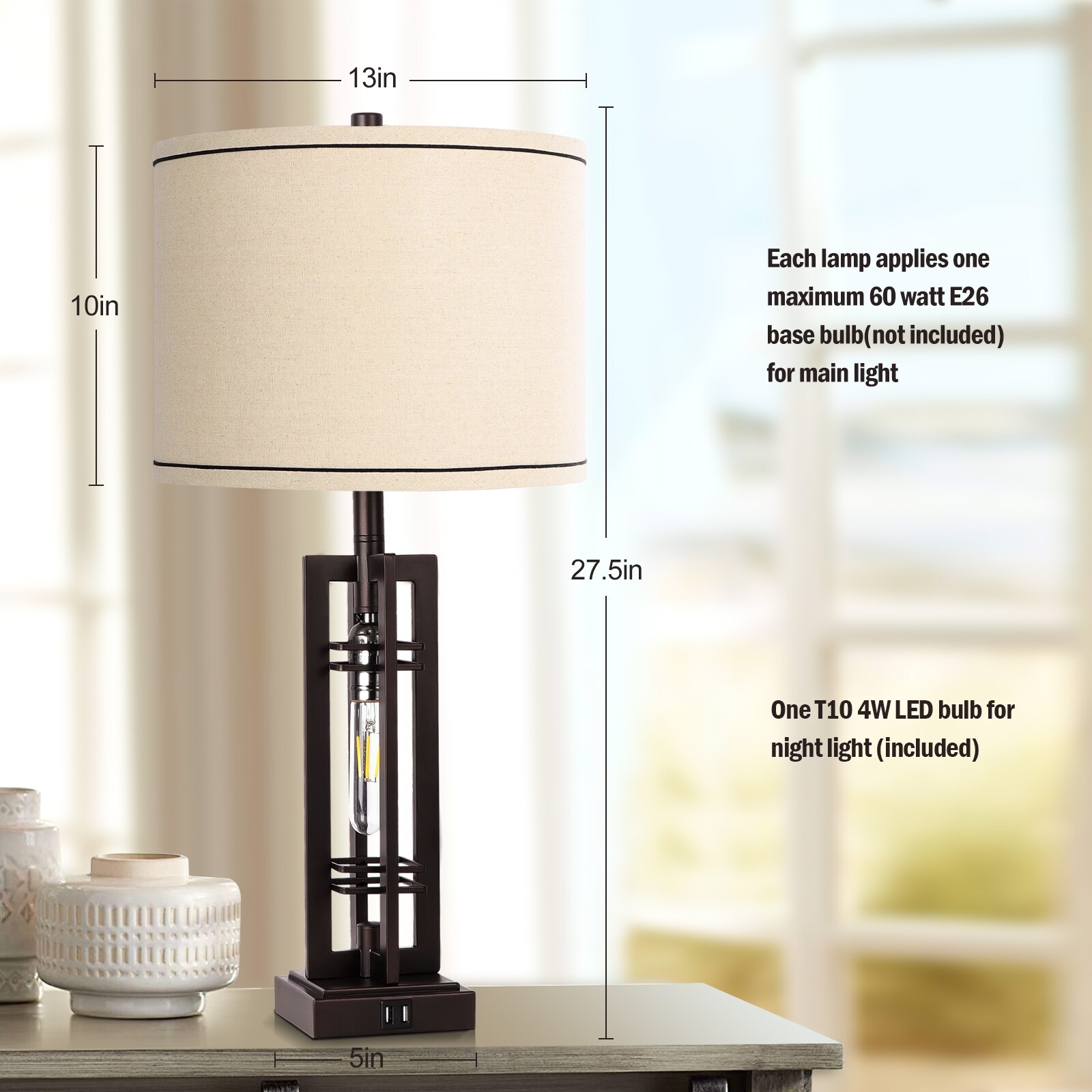 Tall farmhouse lamp on sale
